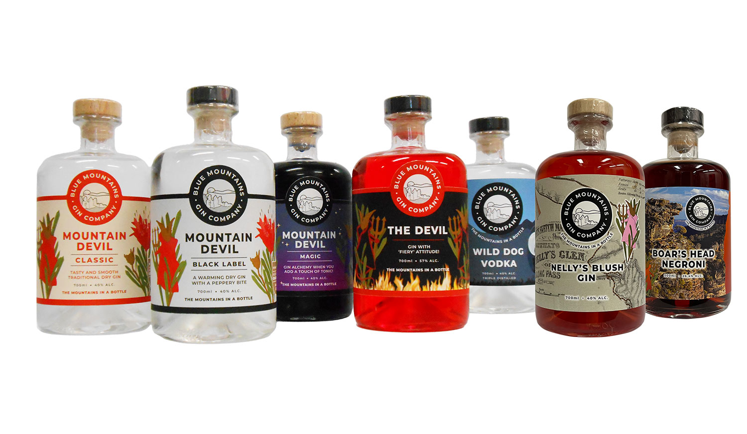 Blue Mountains Gin Company Range