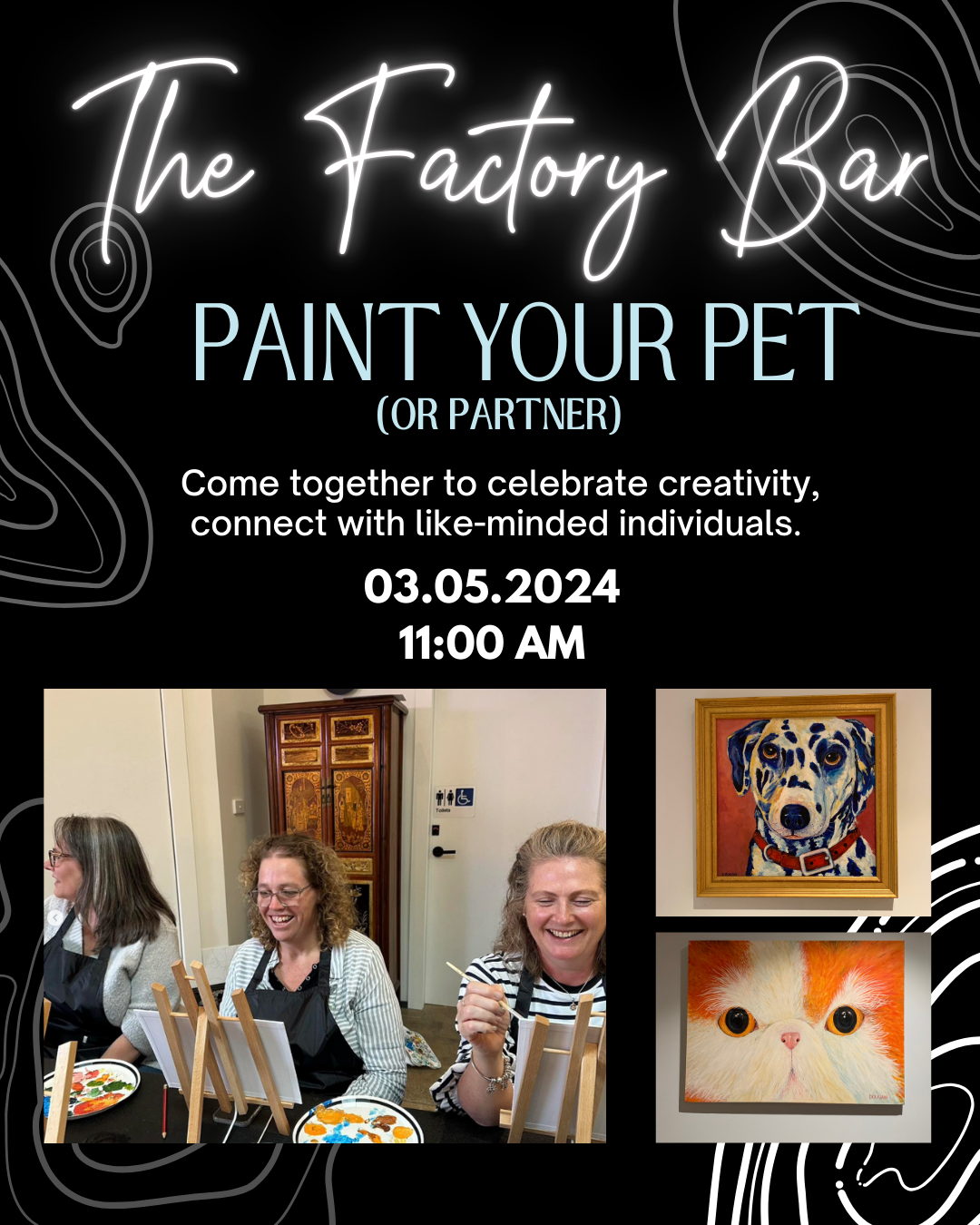 Paint Your Pet at The Factory Bar Katoomba
